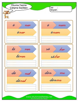 ö sesi Çalışma Sayfaları